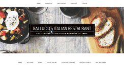Desktop Screenshot of gallucios-de.com