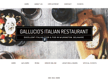 Tablet Screenshot of gallucios-de.com